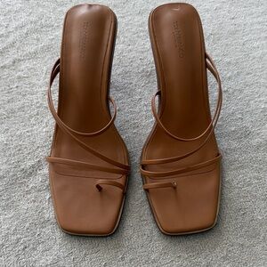 Tony Bianco Tan Strappy Sandals